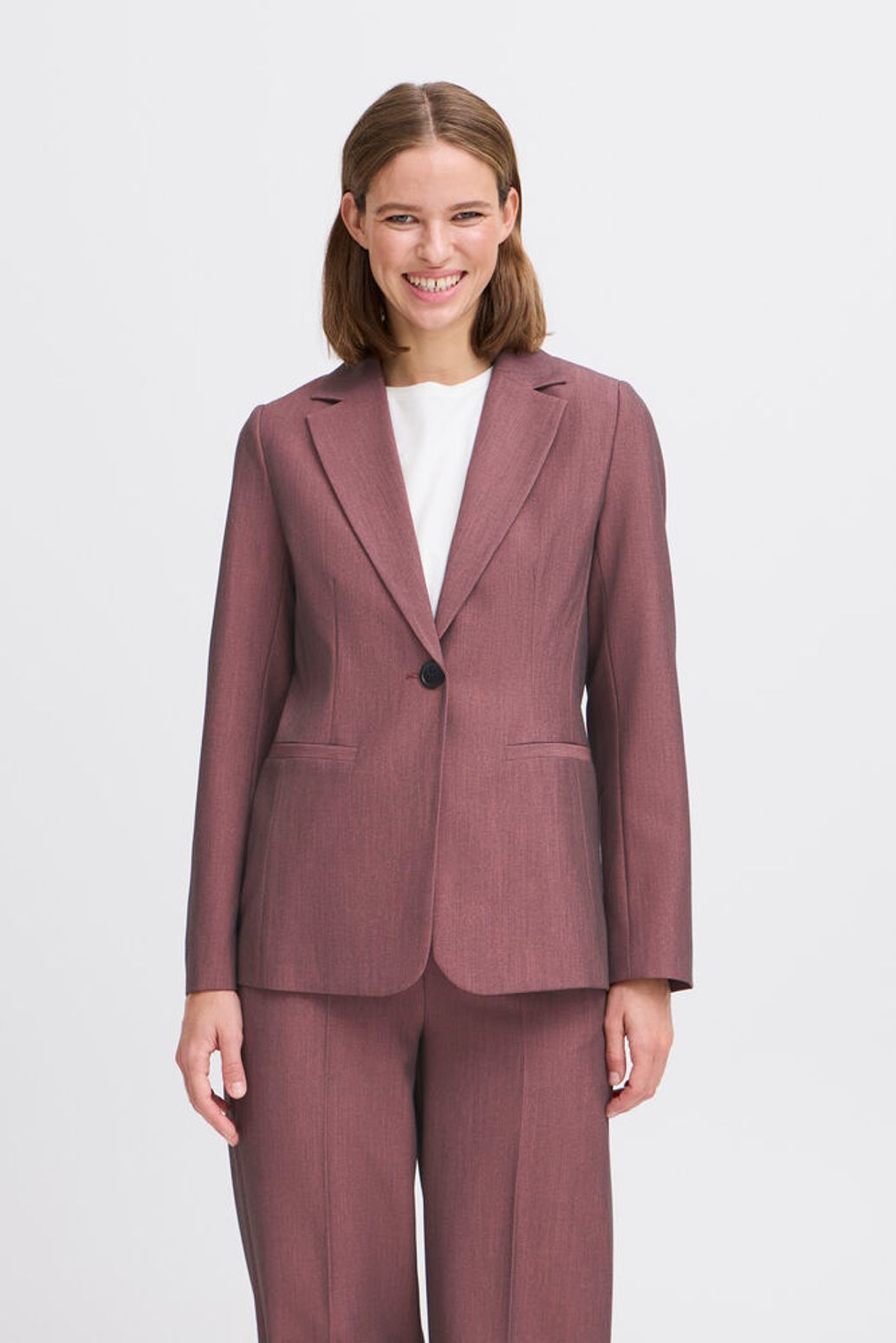BYoung - Blazer rosato melange