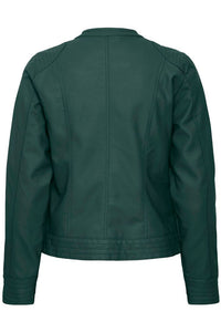 BYoung - Giubbino finta pelle Verde Bosco
