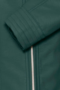 BYoung - Giubbino finta pelle Verde Bosco