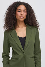 Carica l'immagine nel visualizzatore di Gallery, Ichi - Giacca elasticizzata Kate Verde Oliva
