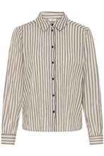Carica l'immagine nel visualizzatore di Gallery, BYoung - Camicia Ecru righe blu
