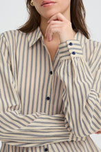 Carica l'immagine nel visualizzatore di Gallery, BYoung - Camicia Ecru righe blu
