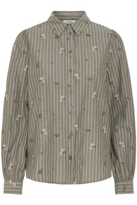 BYoung - Camicia Righe e Fiori