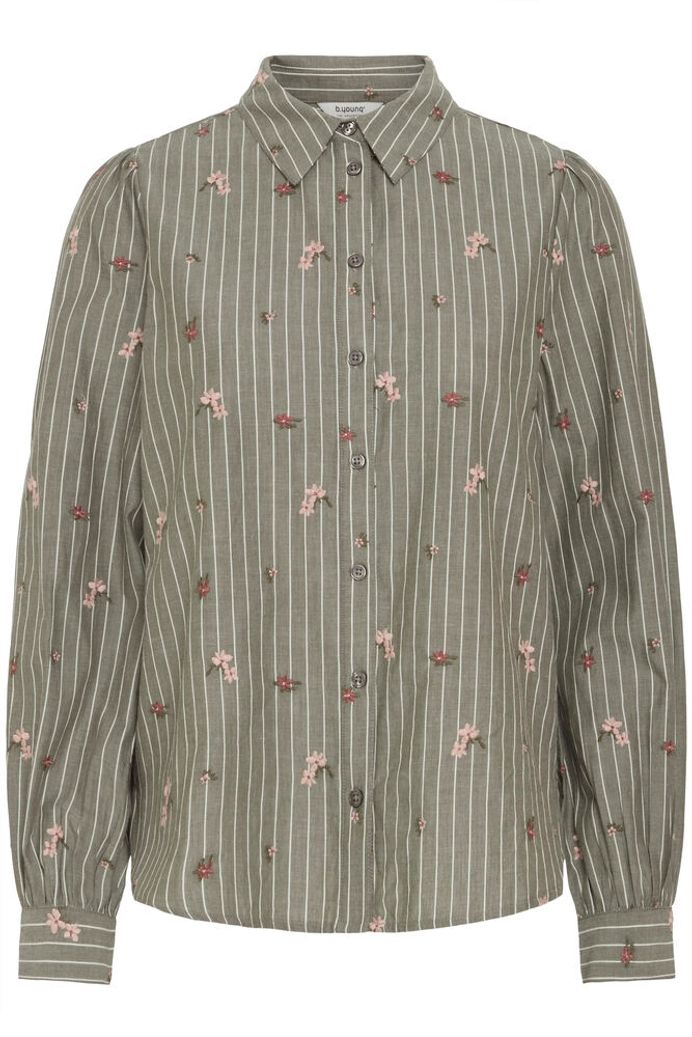 BYoung - Camicia Righe e Fiori