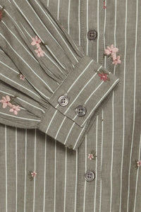 BYoung - Camicia Righe e Fiori