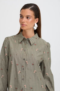 BYoung - Camicia Righe e Fiori