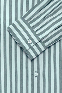 BYoung - Camicia Righe Ghiaccio e Grigio