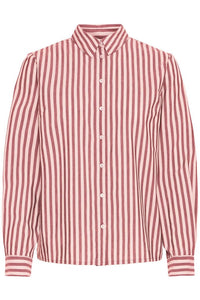 BYoung - Camicia Righe Rosa e Bordeaux