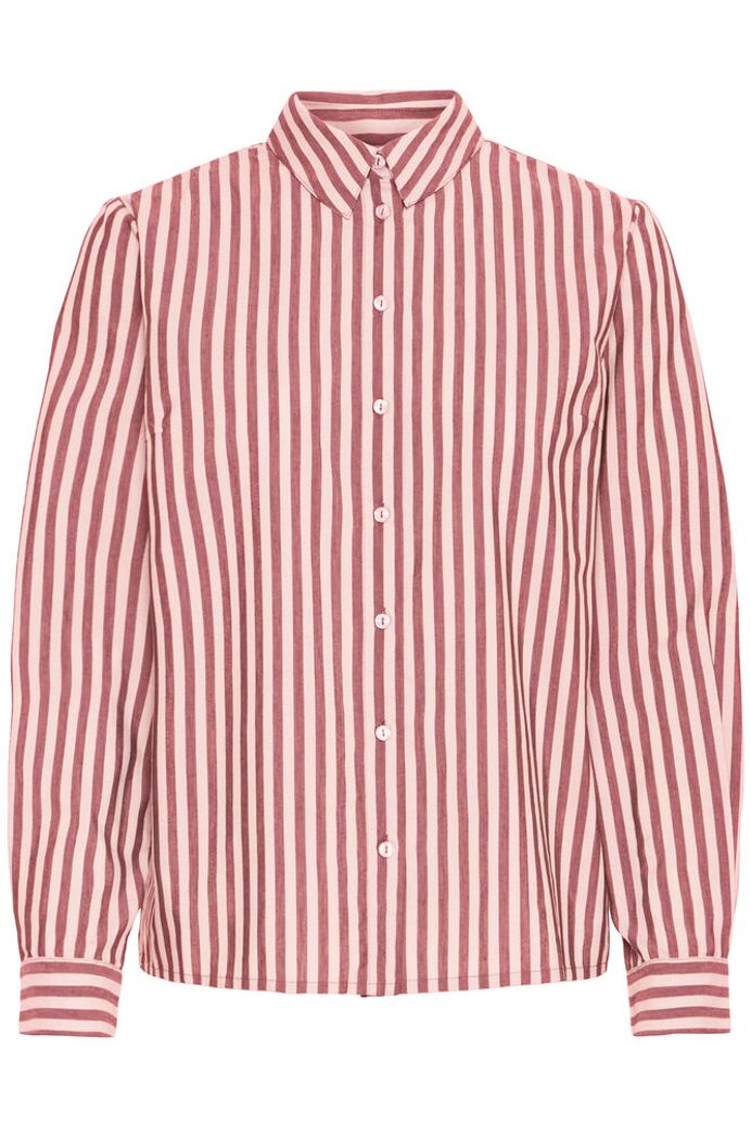 BYoung - Camicia Righe Rosa e Bordeaux