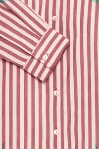 BYoung - Camicia Righe Rosa e Bordeaux