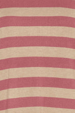 Carica l&#39;immagine nel visualizzatore di Gallery, BYoung - Maglia righe mezza manica Rosa e Seppia
