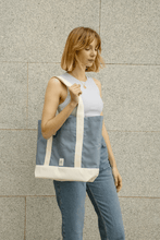 Carica l&#39;immagine nel visualizzatore di Gallery, LeFrik - Shopper bag reversibile Azzurro
